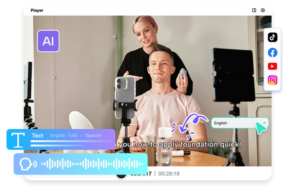 Make Viral Reaction-Style Clips via Free AI Video Editor