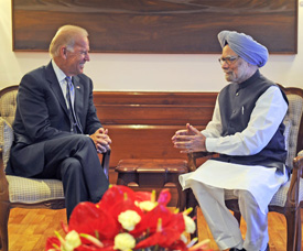 Biden Manmohan meeting