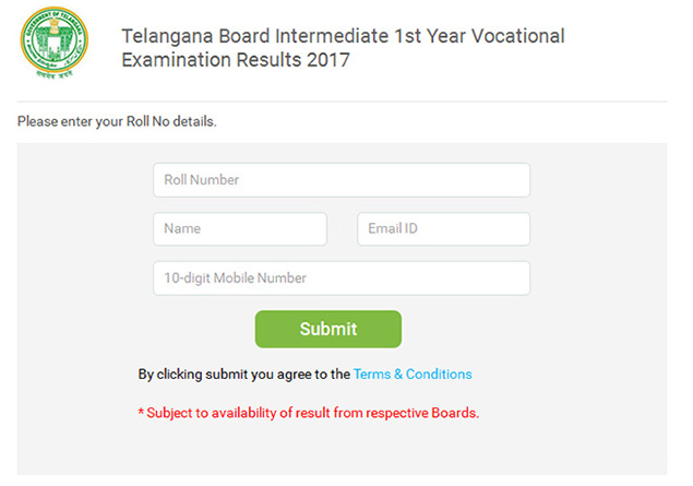 Telangana 2017 Inter Pass Percent