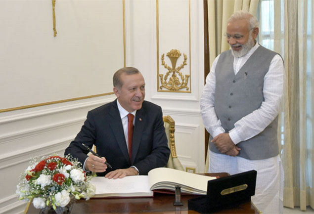 Erdogan in India