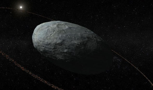 Haumea with ring