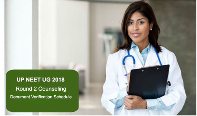 UPNEET 2018 Document Verification Schedule