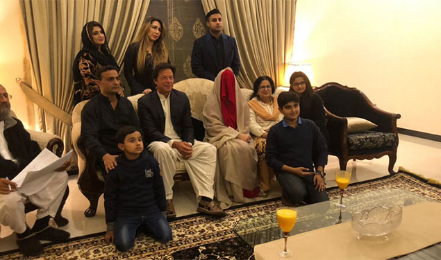 Imran Khan with wife