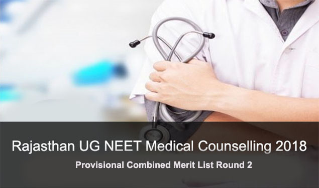 Raj UG NEET Provisional Merit List Round 2