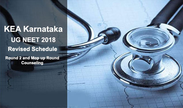 KEA UG NEET 2018 Revised Schedule
