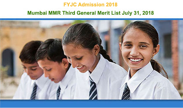 FYJC Mumbai 3rd Merit List
