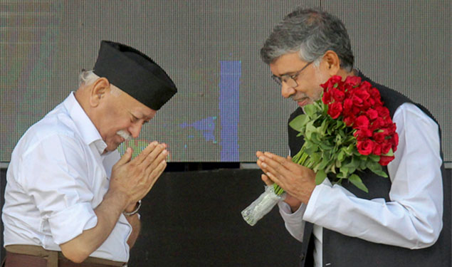 Mohan Bhagwat Kailash Satyarthi
