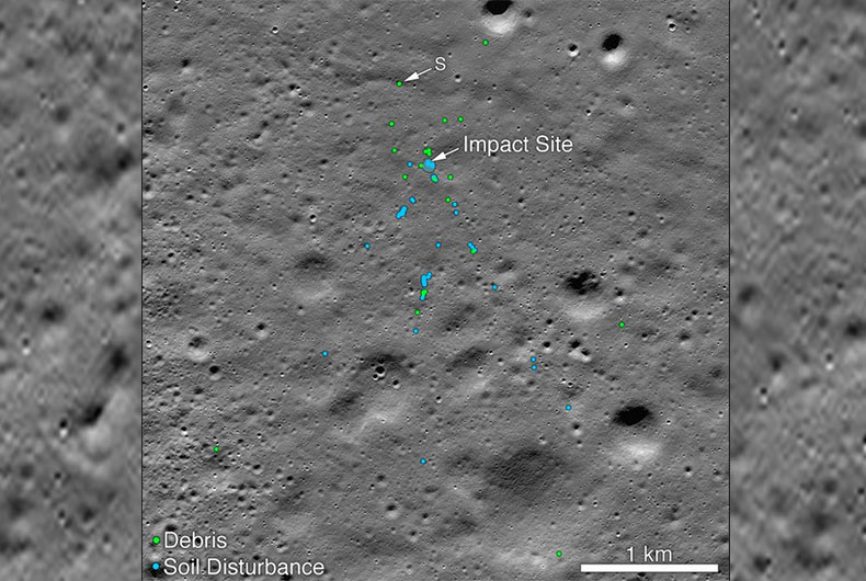 NASA Vikram Debris on Moon