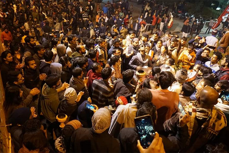 Protest in India universities