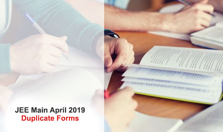 JEE Main Duplicate Forms