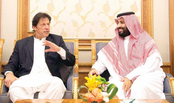 Imran Khan with Mohammad bin Salman