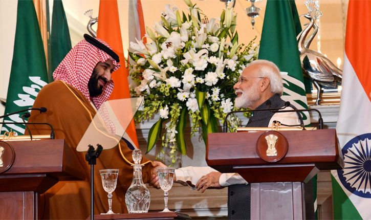 Modi Greets Mohammed bin Salman