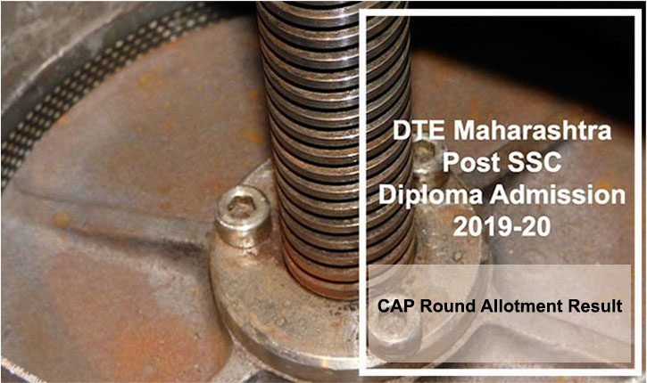 DTE Maharashtra Polytechnic CAP Round 1 Result 2019