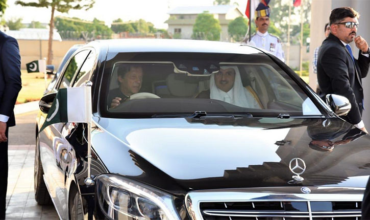 Qatar Emir with Imran Khan