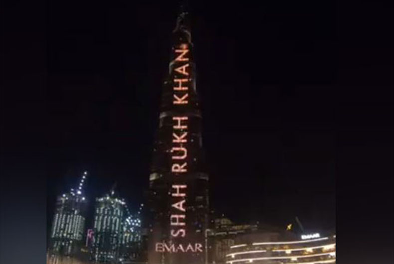 SRK Feautre at Burk Khalifa
