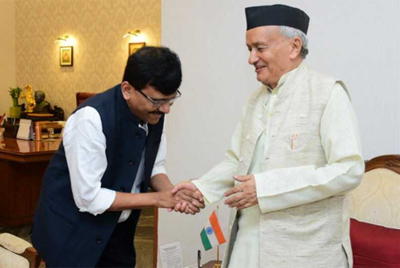 Sanjay Raut with Maharashtra Governor