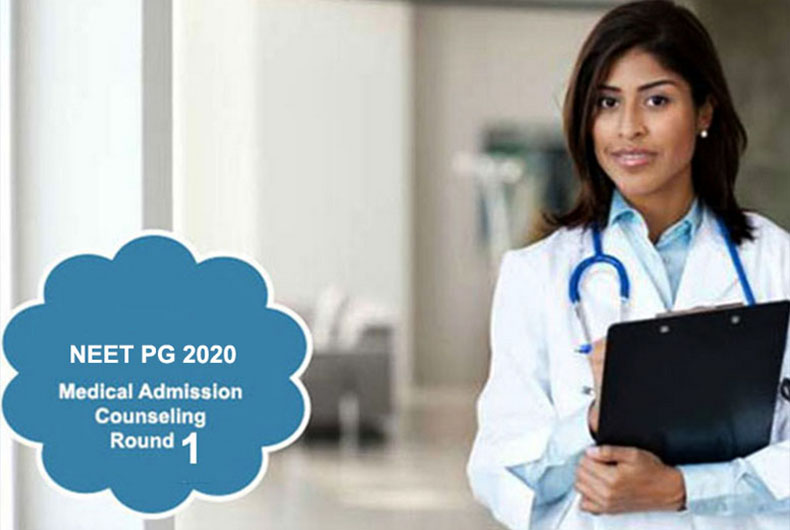 MCC NEET PG 2020 Round 1 Seat Allotment