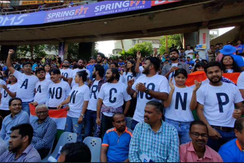 Anti CAA-NRC-NPR Protest in Wankhede Staidum Mumbai