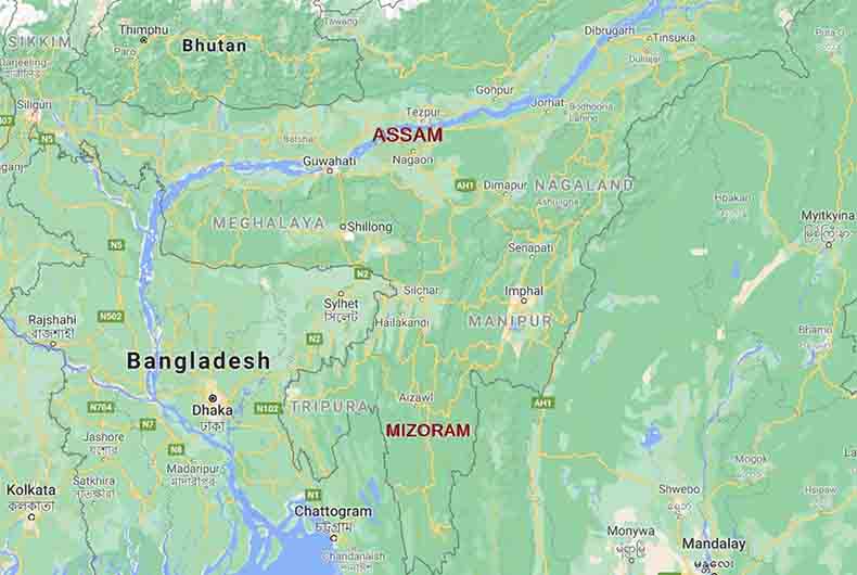 Assam Mizroam border dispute