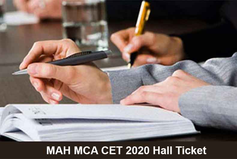 MCA CET 2020 Hall Ticket