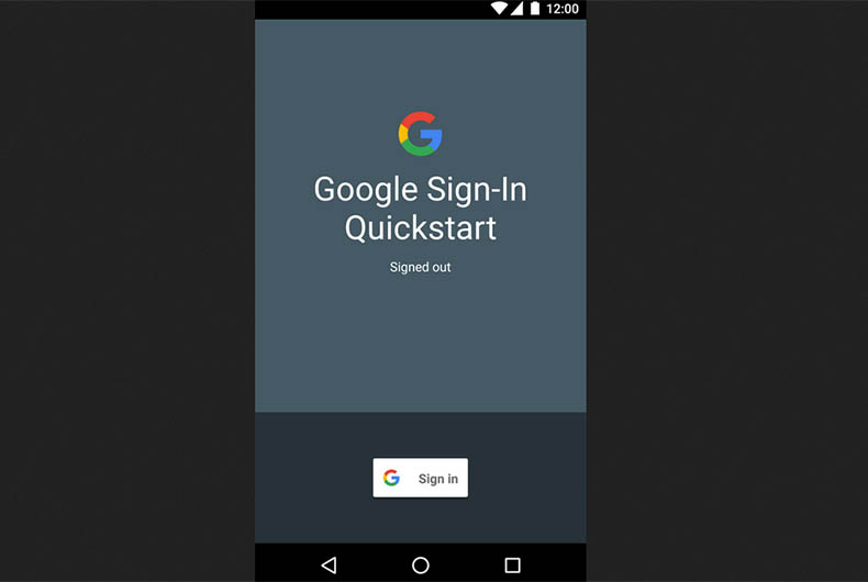 Google Sign in