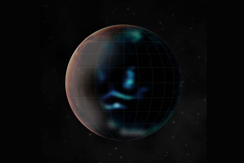 Mars Glowing Auroras