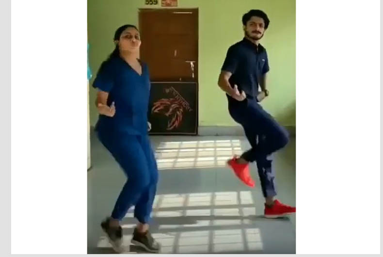 Medical students dance