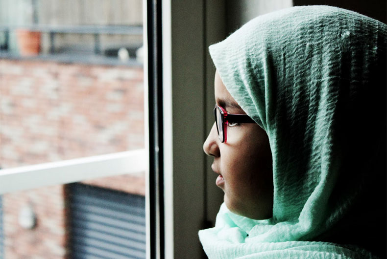 Muslim students in Hijab