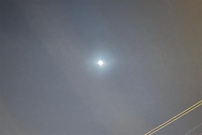 Moon Mars Conjunction Today