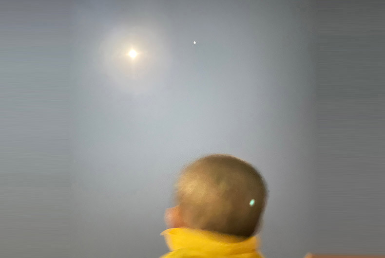 Watch Video: Passing Aeroplane makes Jupiter-Moon Conjunction more dazzling