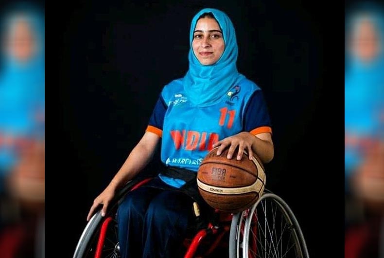 Ishrat Akhtar, Kashmir's 1st Int'l wheelchair basketball player, now motivational speaker