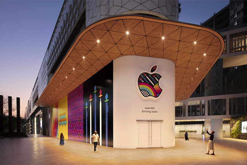 All set for Apple's first branded retail store in India