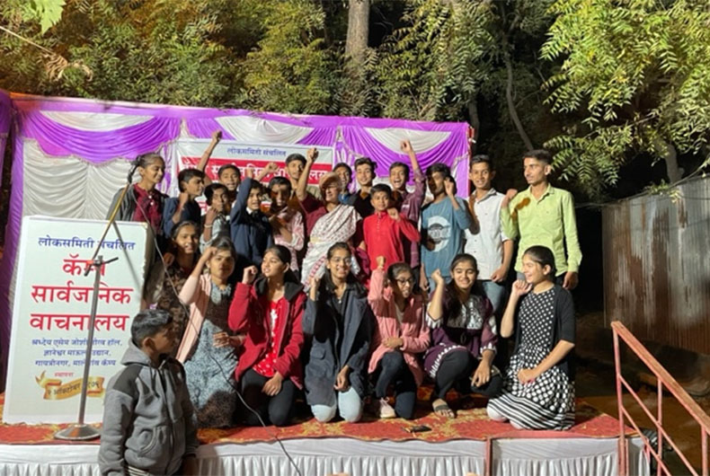 Medha Patkar with youth