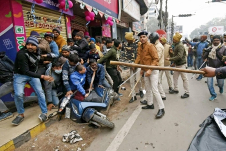 BSSC Paper Leak: Protesting students cane charged, many injured