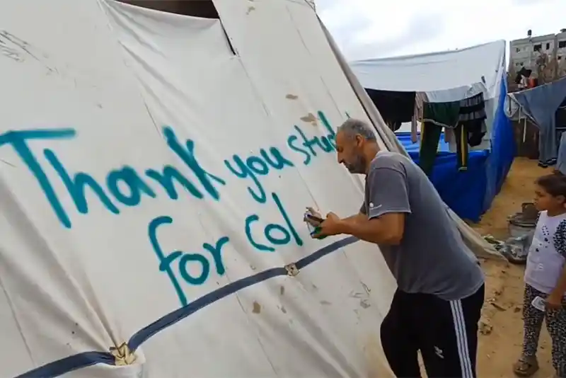 ‘Thank You, American Universities’: Palestinians in Rafah in touching video – Watch