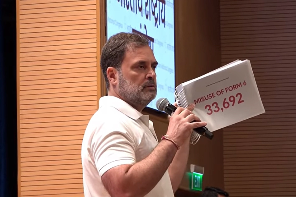 #VoteChori: Rahul Gandhi Claims ‘Election Rigging’ in BJP Favor