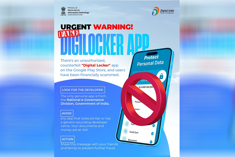 MeitY issues warning over fake DigiLocker app