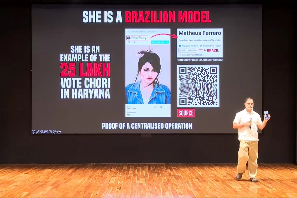 Rahul Gandhi’s 'Vote Chori H Files' has a curious link to Brazilian model