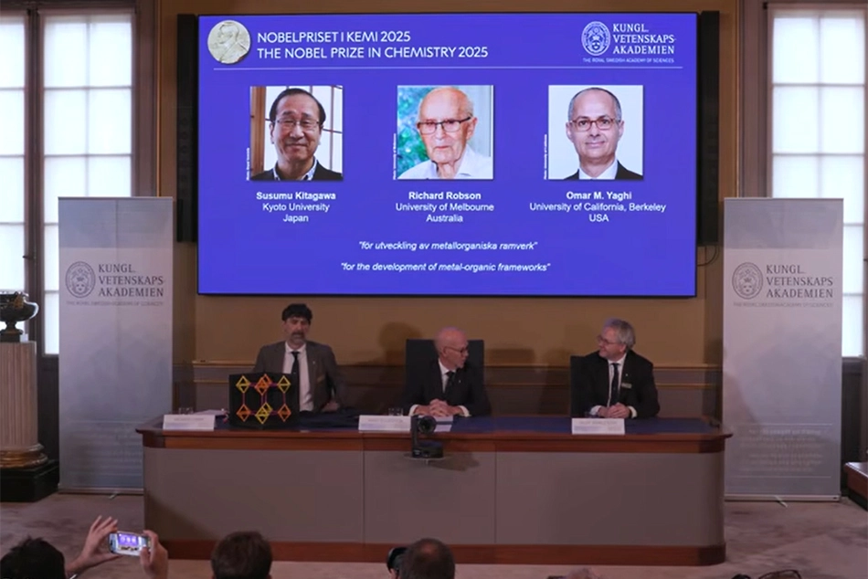 Omar Raghi, 02 others bag Nobel Prize 2025 in Chemistry