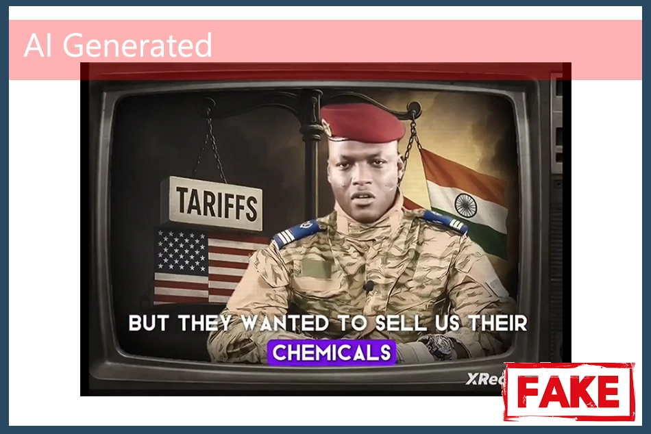 Ibrahim Traore video claiming $14bn Burkina Faso, India deal is fake