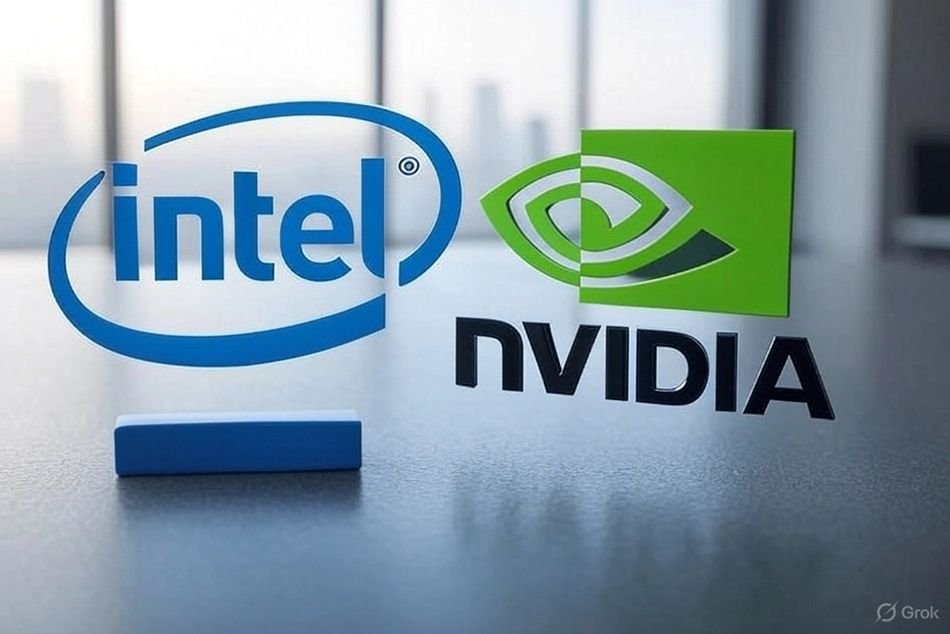 Intel's biggest single-day stock gain since 1987 is courtesy Nvidia