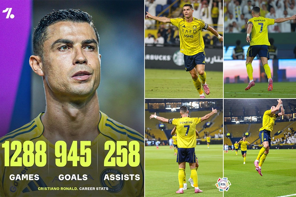 Watch: Ronaldo's kids dance as CR7 hits 945th career goal