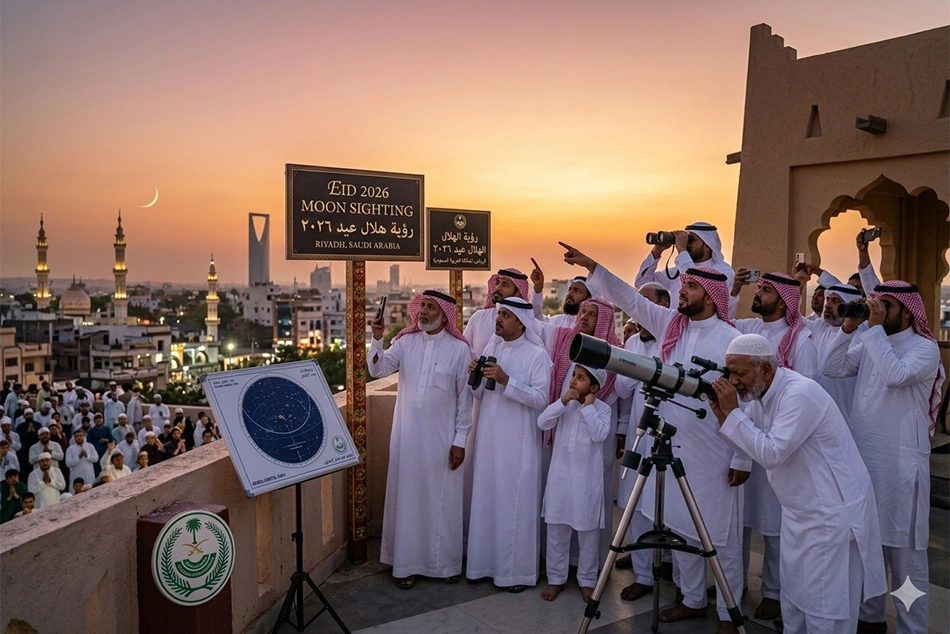 Eid 2026 Moon Sighting in Saudi Arabia Today: Live Updates