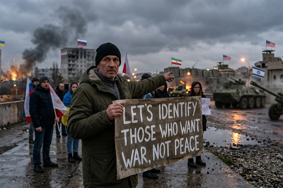 Let’s Identify Those Who Want War, Not Peace