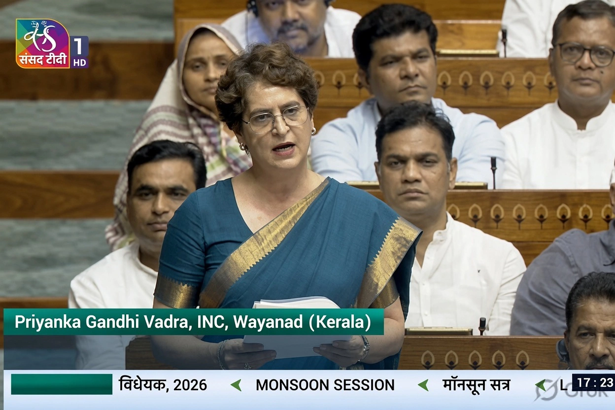 RSS Men Eroding India’s Education System: Priyanka Gandhi in Parliament