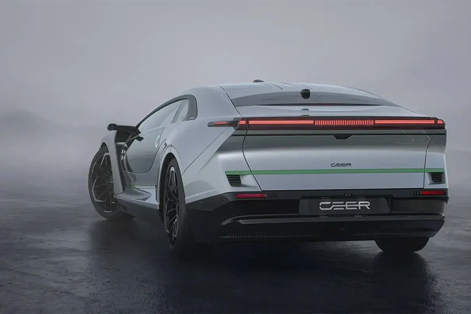 Ceer Exobot, Made in Saudi Arabia EV, uncovered