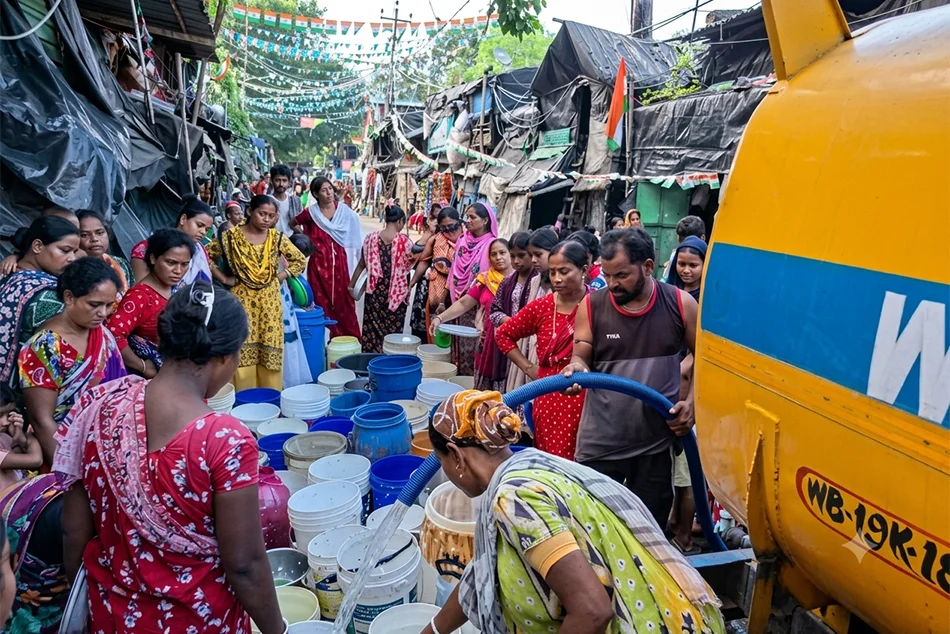 Eviction threat looms over Muslim majority Kolkata colony facing water crisis