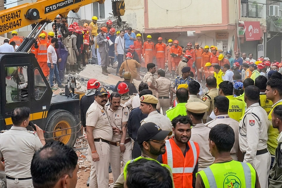 3 dead, several trapped as Delhi building accommodating students collapses