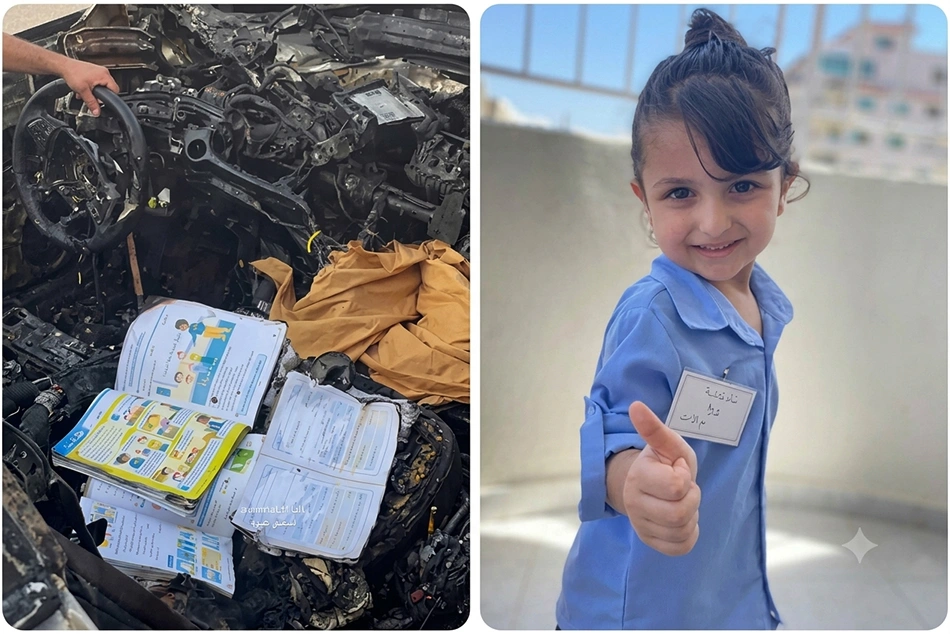 Palestinian girl on her way to school killed in Israeli airstrikes in Gaza